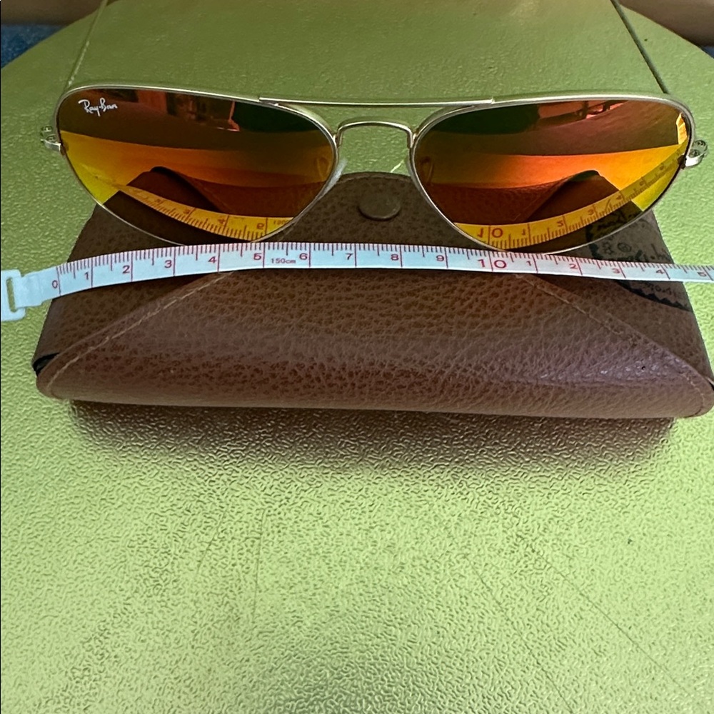 Pink/Orange/Yellow and Gold Aviator RayBans Women’s - Picture 3 of 7